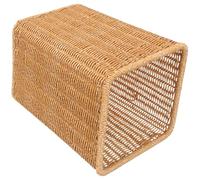 GATHINESS Cestino della Spazzatura Intrecciato per Bagno e Cucina, Bidoncino Compatto in Stile Rustico, per Ambienti Piccoli e Uso Domestico e Lavorativo