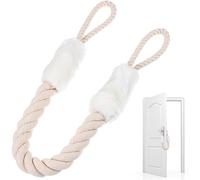 GATHINESS Cinghia per Porta in Cotone e Poliestere Bianco, Fermaporta Sicuro per Cani e Gattini, Protezione Angoli per Casa, Facile da Usare e Spazio Sufficiente