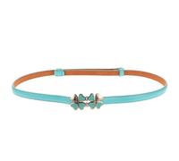 GATHINESS Cintura Sottile in Vernice a Quattro Foglie da Donna, Comoda e Versatile, Stile Giovane e Vibrante per Outfit e Appuntamenti