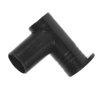 GATHINESS Connettore Supporto Robusto e Versatile per Stendibiancheria Angolo Retto Doppio Nero in Plastica per Tubi Appendiabiti, per Asciugatura Interna e Supporto Asta Armadio