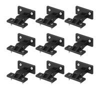 GATHINESS Corner Buckle for Cabinet e Roman Column Connection 20 Pezzi in Plastico Nero per Montaggio Semplice di Mobili e Pensili Sospesi