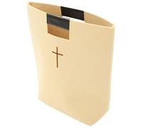 GATHINESS Custodia per Bibbia in Feltro Beige Grande Capacità e Design a Croce, Borsa Sturdy per Studio Cristiano e Uso Scolastico o Business