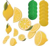 GATHINESS Decorazioni a Spirale Limoni Finti Gialli in Carta, 10 Set Facili da Installare per Decorazioni Casa e Feste Come Matrimoni