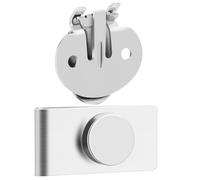 GATHINESS Fermacravatta in Inossidabile Argento Magnetico da Uomo Clip Minimalista Resistente per Abbigliamento da Lavoro, a Occasioni Formali