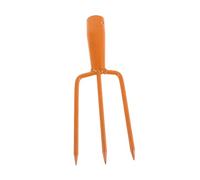 GATHINESS Forca da Diserbo a 3 Denti Dritti, Acciaio, 26x10x3,5 cm, per Allentare il Terreno e Rivoltare il Suolo, per Giardino Domestico