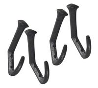 GATHINESS Ganci decorativi da parete in ferro nero 4 pezzi con design multiplo per corridoio e giardino stile europeo retrò
