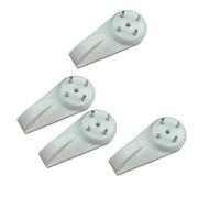GATHINESS Ganci Invisibili per Quadri 10 Pezzi in Plastica Bianco senza Tracce Leggeri e Resistenti per Appendere Orologi e Cornici Piccole a Parete