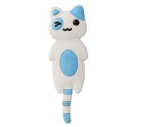 GATHINESS Gancio Magnetico Bianco a Forma di Gatto in Pvc e Metallo, Design Magnetico Multiuso per Decorazioni Murali e Uso Domestico, come Gancio per Frigorifero