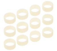 GATHINESS Guarnizioni Antiscivolo per Portacandele 12 Pezzi in Silicone Beige Adattatori e Base Protettiva per Candele Coniche da Matrimoni e Feste