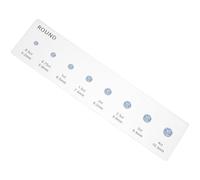 GATHINESS Guida alle Dimensioni dei Diamanti Righello Acrilico per Confronto Forme Rotonde e Selettore Preciso per Valutazione Pietre e Anelli di Fidanzamento