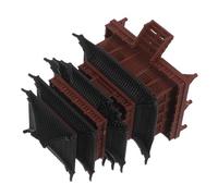 GATHINESS Miniatura Pagoda in Plastica Marrone per Decorazione del Giardino e Micro Paesaggi, Statua Edificio Antico Stile Architettura Cinese Tradizionale, Senza Assemblaggio