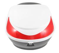 GATHINESS Motorcycle tail box Bianco in plastico, 1 set, easy to install, riding, per casco e accessori moto, scatola portaoggetti posteriore