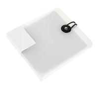GATHINESS Organizzatore per CD e Dvd Capacità 12, Custodia Protettiva Leggera in Pp e Tessuto Bianco, Borsa per Storage e Trasporto Media Colore Casuale