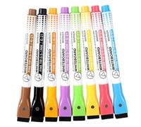 GATHINESS Pennarelli Magnetici Cancellabili Colore Assortito Set 8 e Corpo in PP con Cancellabile per Lavagna Bianca per Disegno e Ufficio