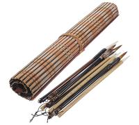 GATHINESS Pennelli per Calligrafia Cinese 15 Pezzi Set Pennelli per Inchiostro e Portapennelli in Confezione Opp per Pittura e Disegno