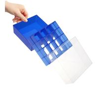 GATHINESS Porta Provette da Laboratorio in Plastica Blu per Centrifuga 16 Scomparti da 50ml, Supporto per Congelatore Ispezione Visiva per Ricerca Scientifica