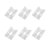 GATHINESS Porta Tessere Trasparente 6 Pezzi con Ventose per Interno Veicolo Adatto a Tutti i Modelli Supporto per Permessi e Carte Assicurative