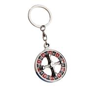 GATHINESS Portachiavi Decorativo e Creativo Girevole in Metallo e Ciondolo a Forma di Roulette Russa per Charms per Borse per Decorazioni Bag