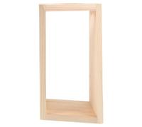 GATHINESS Portavasi in Legno Beige Design a Singola per Propaggine di Pothos, Soluzione Stabile e Decorazione Rustica per Casa e Giardino Patio