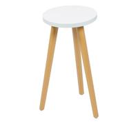 GATHINESS Portavaso in Legno Massello Rotondo, Multiuso e Versatile per Decorazione Casa e Esposizione Balcone, Design Semplice a Sgabello, 1 Pezzo