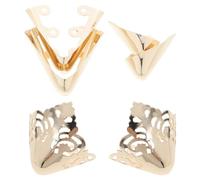 GATHINESS Proteggi Tacchi in Ferro per Scarpe Tacchi Alto, Copripunta Oro Resistente alla Deformazione, 3 Paia Anti-kick per Scarpe Eleganti da Donna