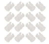 GATHINESS Protezione per Gambe di Sedia in Plastica Bianca 16 Pezzi a Forma di U Strato Spesso Antiscivolo da 10mm per Sgabelli in Acciaio, per Uso Domestico