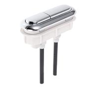 GATHINESS Pulsante Scarico Wc a Doppio Comando per Hotel e Famiglia | ABS Argento, Asta Lunga Inclusa, Semplice da Usare, Prestazioni Elevate, per Bagno Domestico e Struttura