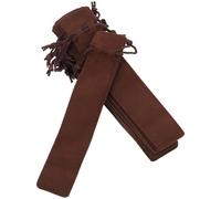 GATHINESS Sacchetti per Penne in Velluto Doppio Spessore 15 Pezzi Coulisse Resistenti ai Graffi e Usura, Buste Regalo Marroni per Penne Stilografiche