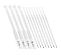 GATHINESS Set 12 Penne per Sopracciglia Bianche Impermeabili in Plastica Punta Fine, Lunga Durata e Resistenza, per Uso Professionale in Saloni di Bellezza