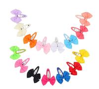 GATHINESS Set 14 Pezzi Fermagli per Chioma Bambina Fiocchi Eleganti, Comodi da Indossare e Delicati per Chioma e Pelle, per Uso Quotidiano e Attaccare al Cappello Colore Colore Casuale