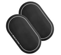 GATHINESS Set 2 Pezzi Pad Protezione Grancassa in Pet Nero, Cuscinetti Antirumore per Pelle Tamburo, per Jam Sessions e Performance Live