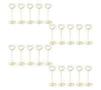 GATHINESS Set 20 Clip Portamemo Creativi in Metallo e Acciaio Colore Oro, Multiuso e Stabile per Ufficio e Casa, Porta Biglietti e Foto Decorativo
