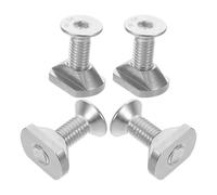 GATHINESS Set 4 Pezzi Viti di Montaggio Hydrofoil M6 in Acciaio Inossidabile Dadi Scorrevoli per Tavole da Surf Hydrofoil e Kiteboard Connessione Sicura e Montaggio Rapido