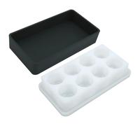 GATHINESS Set Ciotole Miscelazione Resina Epossidica 80 Ml in Silicone Coperchio, Contenitore per Colla UV Fai da Te, Resistente, Flessibile, Facile da Pulire, per Artigianato e Creazioni