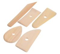 GATHINESS Set di 5 Utensili per Argilla e Ceramica Strumenti per Levigatura e Intaglio, per Scultori e Appassionati di Ceramica