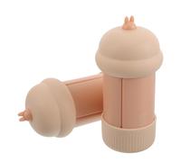 GATHINESS Set Kit 4-in-1 2 Pezzi di Bottiglie da Viaggio in Silicone 60ml Resistenti Agli Urti e Antigoccia per Shampoo Lozione Sapone per Avventure All'aperto e Campeggio