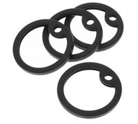 GATHINESS Silenziatori e Materiale Elastico in Silicone per Targhette Identificative Nero Confezione da 4 Riduzione del Rumore per Collari Silenziosi per Cani