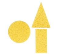 GATHINESS Spugna da Ceramica per Argilla, 3 Forme per Modellare e Lisciare | Gialla, Ergonomica e Flessibile, per Progetti in Studio e Corsi, Aiuta a Dare Forma senza Cedimenti