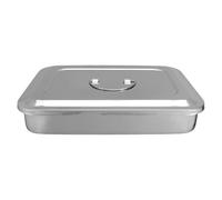 GATHINESS Sterilizzatore con Coperchio e Manico per Strumenti Manicure in Acciaio Inossidabile Organizer Professionale per Pulizia e Conservazione in Studio o Eventi di Bellezza