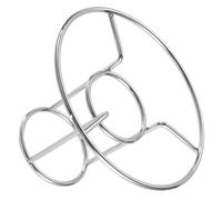 GATHINESS Supporto per Arrostire Tacchino e Pollo in Acciaio Inossidabile Argento, Graticola Stabile e Resistente alla Ruggine per Barbecue All'aperto e Grigliate