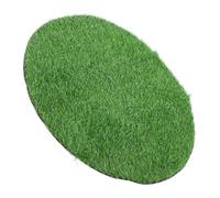 GATHINESS Tappeto da Esterno Prato Sintetico Decorativo Rotondo Verde | Plastica, Aspetto Realistico e Delicato, per Hotel e Tavolo Cucina, Adatto a Thanksgiving e Natale