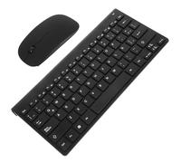 GATHINESS Tastiera Wireless e Mouse Wireless, Combinazione Tastiera e Mouse per Computer, Layout Spagnolo Latino, Resina, Nero, per Pratica di Digitazione su PC