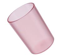 GATHINESS Tazza Bicchiere Durevole ad Alta Densità per Spazzolino da Denti in Plastico Trasparente Rosa per Bagno Domestico per Adulti e Durante la Pulizia Orale