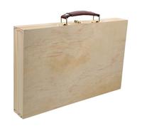 GATHINESS Valigetta Porta Colori in Legno Manico Robusto e Chiusure a Scatto, Scatola da Pittura per Olio, la Vita Quotidiana, Resistente e Pratica
