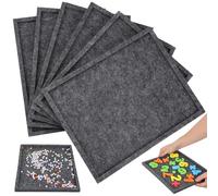 GATHINESS Vassoi Impilabili per Smistamento Puzzle in Feltro Resistente Organizer Riutilizzabile per Puzzle e Perline Vassoi Portaoggetti Multifunzionali per Casa e Scuola Dimensioni