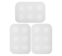 GATHINESS Vassoio per Miscelare Pigmenti ad Acquerello in Silicone 3 Pezzi, Tavolozza di Colori 6 Scomparti, Piccolo Contenitore per Vernice per Pittura Artistica e Fai da Te
