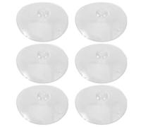 GATHINESS Ventose per Parasole Auto Leggere ed Eleganti in Pvc Trasparente Set 6 Pezzi Adesione Stabile senza Tracce per Festa Estiva per Parasole Parabrezza Veicoli