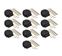 Gathukila 10X OBD2 OBD II 16 Pin Connettore Presa Strumento Diagnostico Adattatore OBD Connettore + Recinzioni + Terminale +