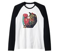 Gatito De Boxeo Cool Boxer Cat Boxing Gloves And Cats Lovers Maglia con Maniche Raglan