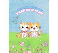 Gatitos Felices para Colorear: Libro de colorear con gatitos adorables para niños y niñas de 4 a 9 años